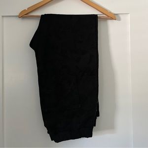 Anthropologie Plus stretch pants, black camo print, ankle length, size 2x